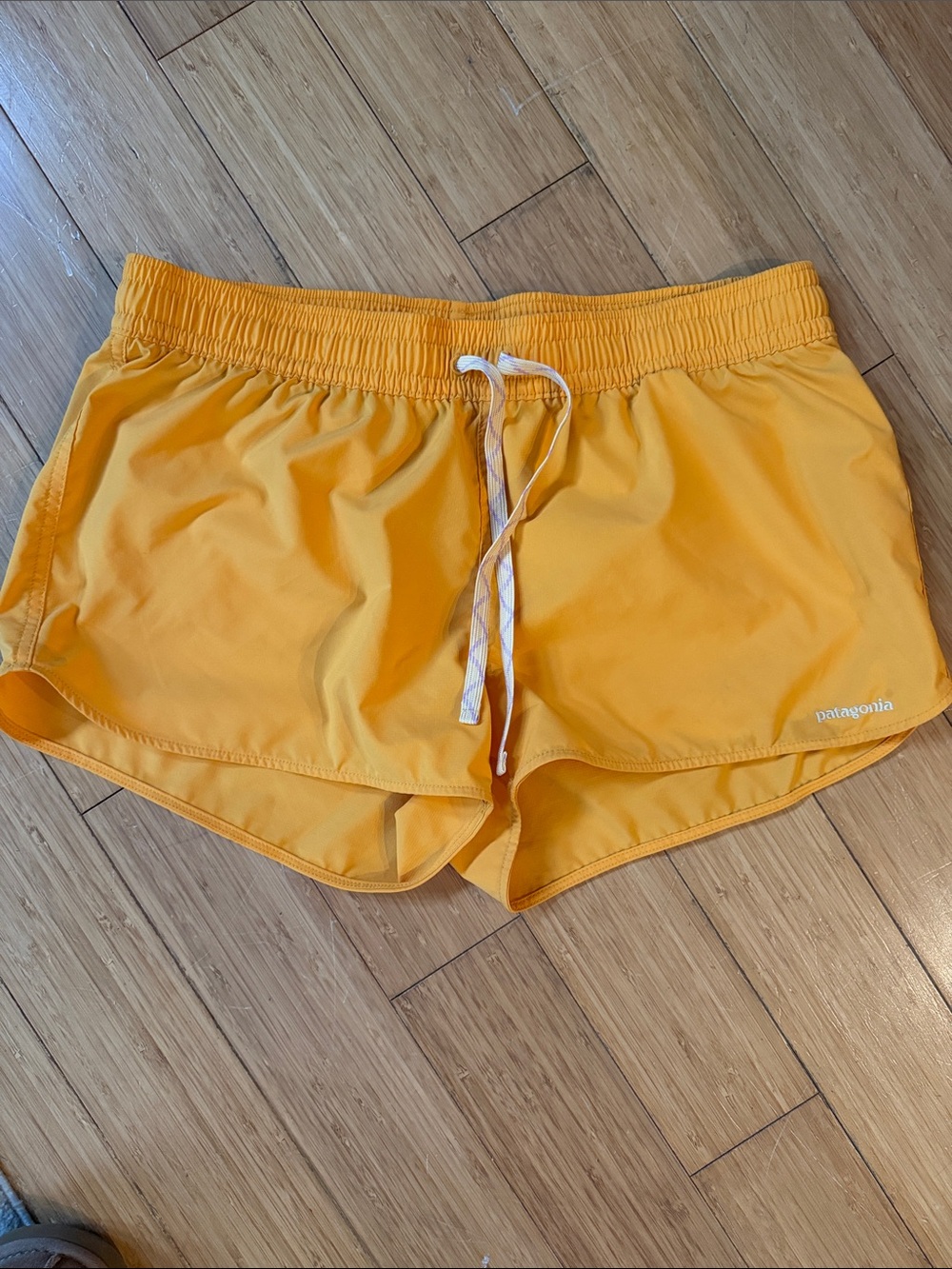 Patagonia Women's Bright Yellow Running Shorts